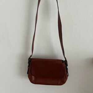 Fossil Harper Leather Large Flap Crossbody Bag